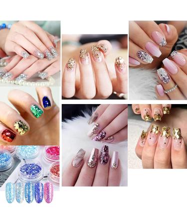 Surepromise 45 Colors Eyeshadow & Nail Art Glitter Powder Set - 45 Piece Mix Colors Pigment Collection - Buy Online on SooperMarket.com