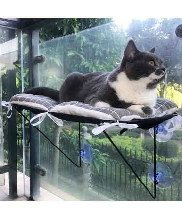 Cat Window Perch Hammock Seat with 4 Suction Cups for 360 Sunbathing and Napping - Indoor Cat Bed - Buy Online on SooperMarket.com