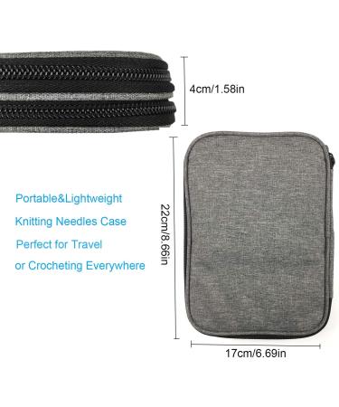 Knitting Needles Case - Zipper Storage Organizer Bag for Various Needles & Accessories - Buy Online on SooperMarket.com