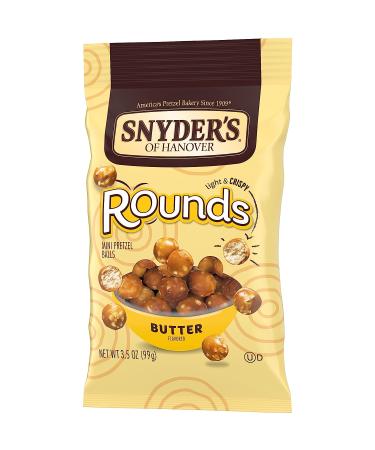 Snyder's of Hanover Butter Rounds Pretzels - 3.5 Oz Round Butter Snacks - Buy Online on SooperMarket.com