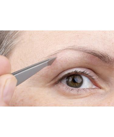 Faude Combination Tweezers - Pointed Splinter & Eyebrow Tweezers for Ingrown Hairs | Stainless Steel Precision Tool - Buy Online on SooperMarket.com