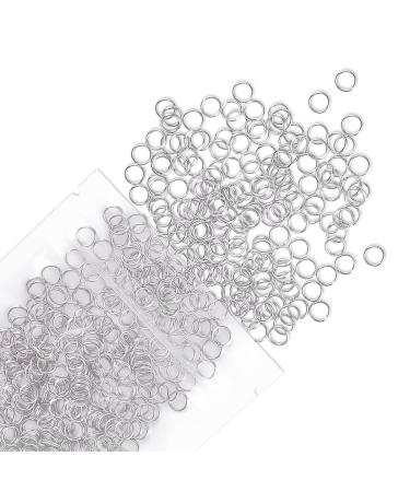 Uniclife 6 mm Metal Split Jump Rings Double Loops 500 PCS Mini Ring Connectors for Jewelry Necklaces Bracelet Earrings and Crafts Ornament