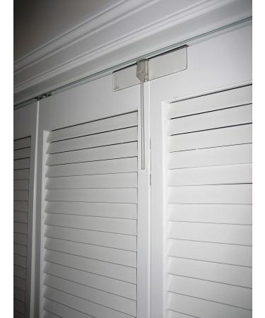 Safety Innovations Complete Deluxe Bi-fold Door Lock - (2- Pack) - Fits Bi-Fold Doors from 1 1/8" - 1 3/8" Thick - Made from Unbreakable Clear Polycarbonate