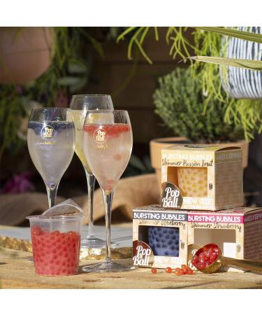 Popaball Shimmer Blueberry Bursting Bubbles 175g - Prosecco Gin Mocktail & Cocktail Gift Set for Her - Buy Online on SooperMarket.com