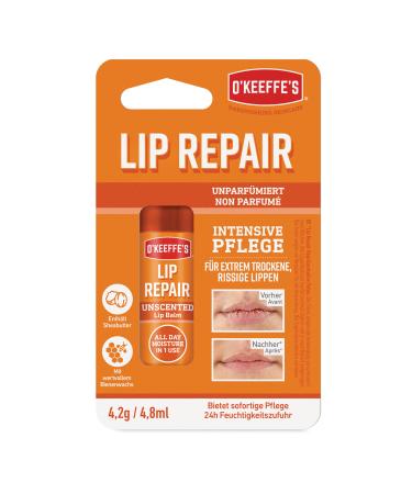O'Keeffe's Lip Repair Unscented Lip Balm 4.2g 4.2 g (Pack of 1)
