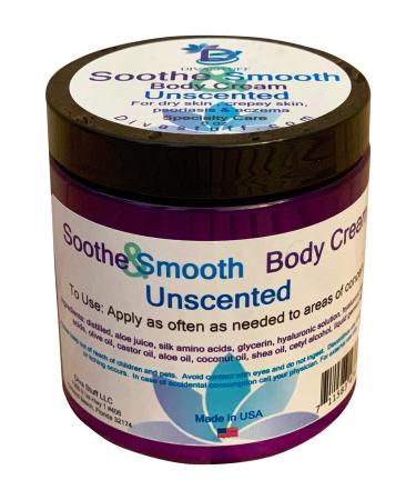 Soothe And Smooth Extra Dry Skin Crepey Skin Eczema Psoriasis and Damaged Skin Cream Unscented 8oz Jar