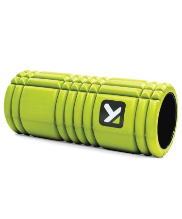 Triggerpoint grid fascia roll with free online videos compact massage roller portable and versatile fascia roll 13 ''/33cm green single
