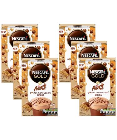 Dolce Gusto Gold Aero Golden Honeycomb Mocha Coffee 7 Sachets (Pack of 6 Total 42 Sachets)