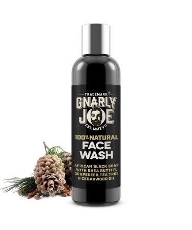 Gnarly Joe Face Wash for Men - 250ml - Natural Ingredients - Men Face Wash - Shea Butter - Coconut Oil - Mens Face Wash - Exfoliating Face Wash Men - Deep Cleaning Face Wash (Cedarwood and Tea Tree) Cedarwood and Tea Tree 250 ml (Pack of 1)