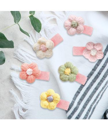 12pcs Sweet Flower Baby Hair Clips - Multi-Color Girl Hair Accessories - Buy Online on SooperMarket.com