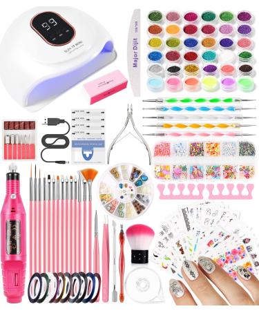 Nail milling mills for gel nails with UV lamp for gel nails set nail miller nail accessories nail files nail studio set for UV nail design nail set nail set nail art women mt39-4