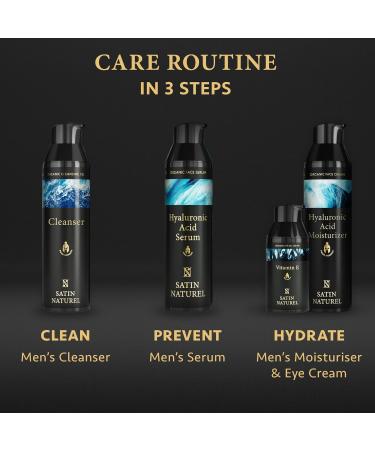 Hyaluronic Acid Serum for Men 75ml Day and Night Serum for Face with Aloe Vera and Spirulina - Hyaluronic Acid Serum for Face - Anti Aging Face Cream Men Skin Care for Men by Satin Naturel - Buy Online on SooperMarket.com