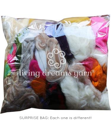 Assorted Merino Roving Ends & Mixed Fiber Waste - Bulk Top Fiber for Felting  Spinning & Blending Multi - Buy Online on SooperMarket.com