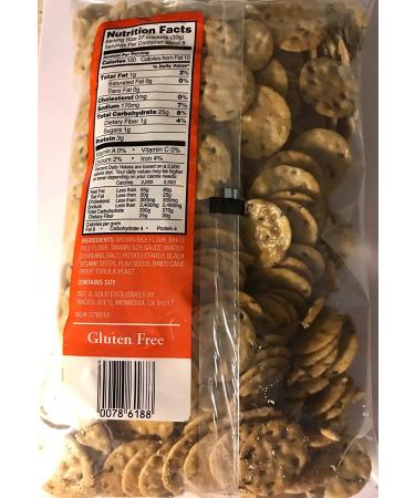 Trader Joe's Gluten Free Savory Thin Mini Rice Crackers with Tamari Soy Sauce - 8oz Pack - Buy Online on SooperMarket.com