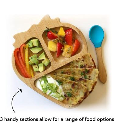 Nuby Bamboo Strawberry Plate - Weaning Tableware for 12+ Months - Buy Online on SooperMarket.com