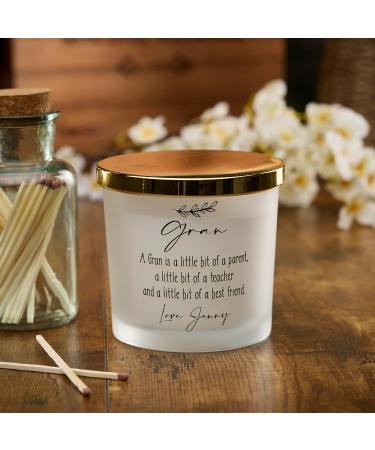 Personalised Large Double Wick Candle Gift for Gran with Sentiment (Planet spa) - Buy Online on SooperMarket.com