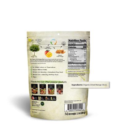 Organic Sun Dried Mangos 3.5oz (Pack of 6) | Kosher & Non-GMO - Buy Now! - Buy Online on SooperMarket.com