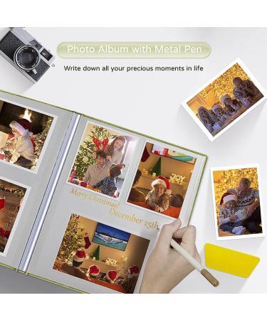 Popotop Large Self Adhesive Photo Album | DIY Scrapbook for Mom & Family | 40 Pages Picture Book with Pen and Board | 11.5 x 10.6 inches | Matcha Green - Buy Online on SooperMarket.com