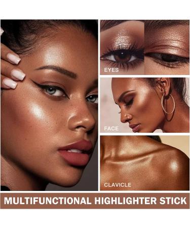 Liquid Highlighter Beauty Wand Cream Bronzer Highlighter Stick Contour Wand Soft Smooth Glossy Lightweight Long Lasting Waterproof Liquid Highlighter Stick Makeup Kit For Natural Nude Finish (03#Pearl White) - Buy Online on SooperMarket.com