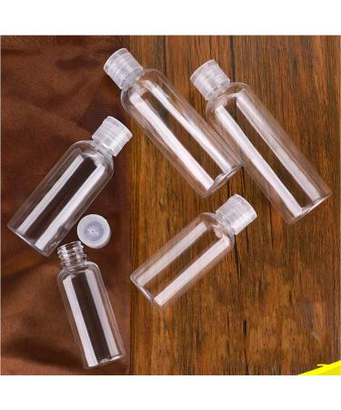 10 Piece Transparent Travel Bottles Set - Refillable Liquid Containers for Lotions & Shampoo with Funnels (50ml & 100ml) - Safe Travel Accessories - Buy Online on SooperMarket.com