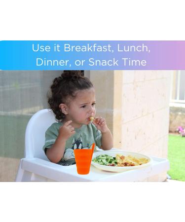 Arrow Sip-A-Cup with Built-In Straw for Kids - Purple Blue Green Orange (4 Pack) - Buy Online on SooperMarket.com