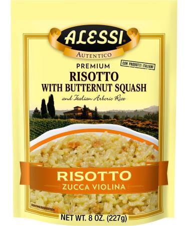 Alessi Autentico, Premium Seasoned Risotto, Italian Arborio Rice, Easy to Prepare, 8oz (Butternut Squash, Pack of 6)