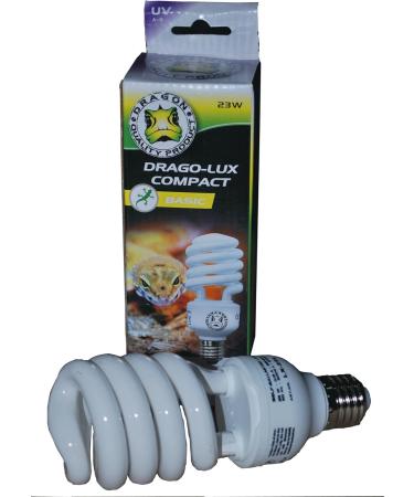 Drago Lux Compact Basic 23W 3.0 (UVB 100) - Energy-Saving Full Spectrum Lamp for Optimal UVB/UVA Performance | International Shipping - Buy Online on SooperMarket.com
