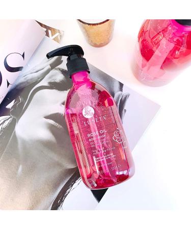 Luseta Rose Oil Body Wash for Women 16.9oz - Hydrating Shower Gel for Dry Skin - Sulfate & Paraben Free - Nourishing Essential Body Care for Itch, Ringworm, Yeast Infections, Skin Irritations - Buy Online on SooperMarket.com