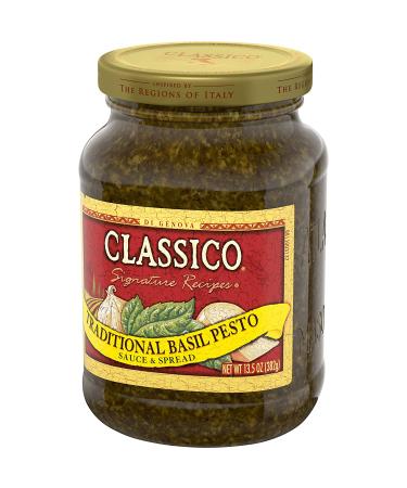 Classico Traditional Basil Pesto Sauce & Spread - 13.5 oz Jar - Buy Online on SooperMarket.com
