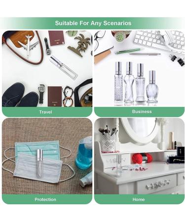 H&D Vintage Refillable Perfume Bottles - 4pcs Glass Spray Bottles | Perfect Wedding Gifts for Her - Buy Online on SooperMarket.com