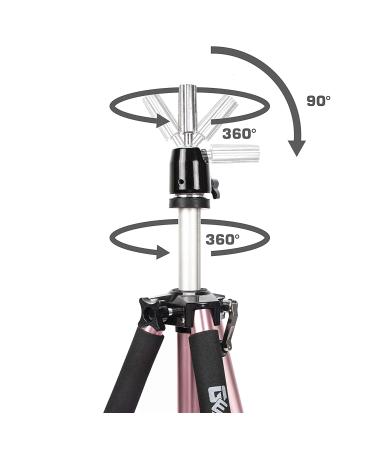 GEX 63 - Heavy Duty Canvas Block Head Tripod with Travel Bag - Rose Gold (Version 2.0) - Buy Online on SooperMarket.com