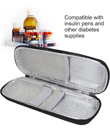 Insulin Cooler Travel Case - Portable Multi-Layer Zipper Design Refrigerator Bag (Black) - Buy Online on SooperMarket.com