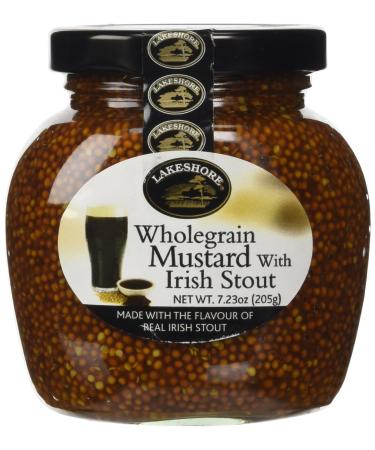 Lakeshore Wholegrain Mustard with Irish Stout, 7.23 Ounce
