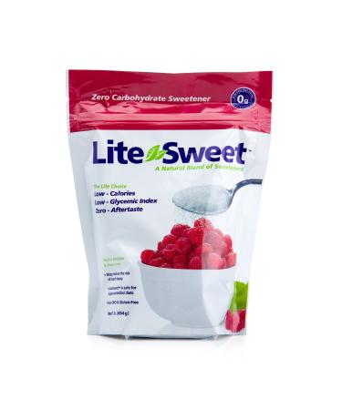 Lite and Sweet Natural Erythritol and Xylitol Sweetener Blend, 1 Pound