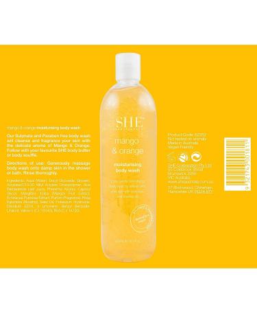 Om She Aromatherapy Mango & Orange Body Wash - Soothing and Refreshing Cleanser - Buy Online on SooperMarket.com