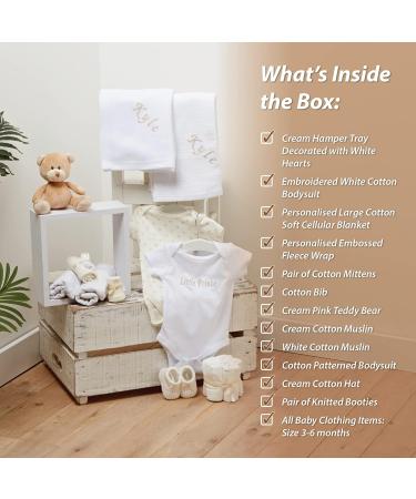 Personalised Baby Gift Set - Unisex Newborn Essentials Hamper Keepsake Box - Buy Online on SooperMarket.com