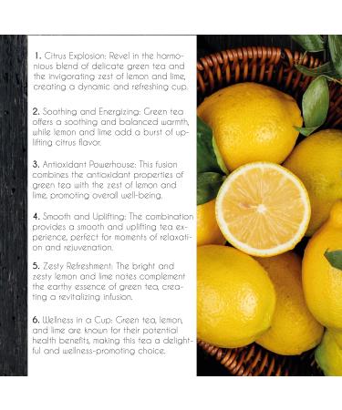 Thames Tea | Premium Flavoured Loose Leaf Tea | Fruit & Herbal Blend | Luxury British Tea Experience | Tubebox (Lemon & Lime Green Tea) - Buy Online on SooperMarket.com