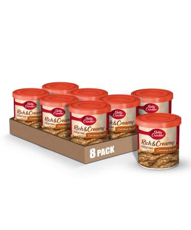 Betty Crocker Gluten Free Rich & Creamy Coconut Pecan Frosting 15.5 oz. (Pack of 8)