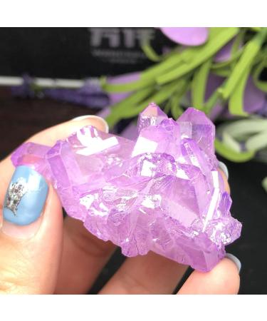 2pcs Aura Cluster Titanium Quartz Stunning Rainbow MineralsCan be Used for HOMEZHOU - Buy Online on SooperMarket.com