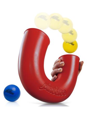 Pindaloo juggleakability toys |An exciting new game for children adolescents and adults - play indoors and outdoors |Development of motor skills (red)