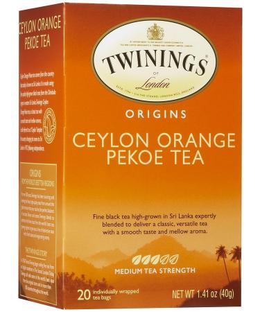 Twinings Origins Ceylon Orange Pekoe Tea 20 Tea Bags 1.41 oz (40 g)