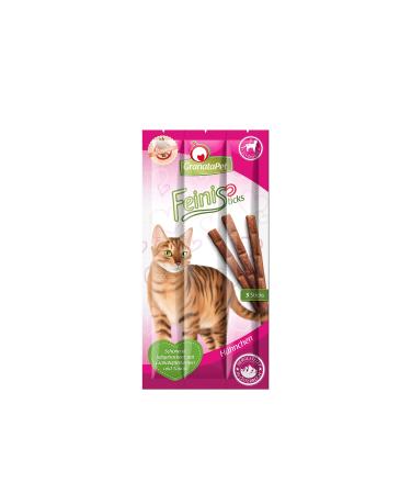 Granatapet Feinisticks chicken treats for cats digestible cat snack cat brick without grain & sugar additives reward for playful velvet paws 3 sticks chicken 15 g (1 Pack)