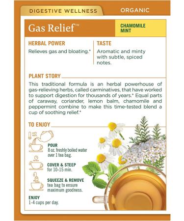 Traditional Medicinals Organic Gas Relief Tea - 16 Bags - Buy Online on SooperMarket.com