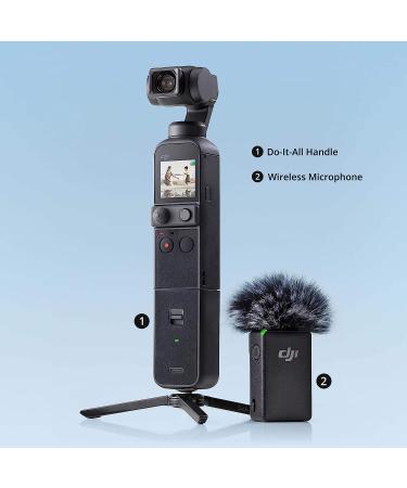 DJI Pocket 2 Creator Combo | 3-Axis Gimbal Stabilizer with 4K Camera | Face Tracking | YouTube Vlog | Portable Video Camera - Black - Buy Online on SooperMarket.com
