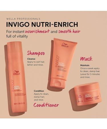 Wella Professionals Invigo Nutri-Enrich Mask - 5.07 oz | Deep Nourishing Hair Treatment - Buy Online on SooperMarket.com