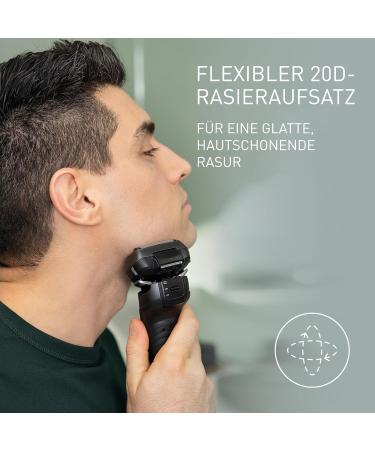 Buy Panasonic Series 900 ES-LV6U Premium Wet & Dry Razor for Men | 5-Blade Shearing Head Linear Motor Beard Sensor | Matte Black - International Shipping Available - Buy Online on SooperMarket.com