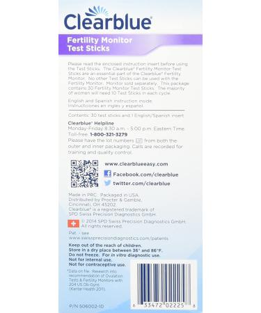 Clearblue Easy Fertility Monitor Test Sticks - 30 Count | Pack of 1 - Buy Online on SooperMarket.com