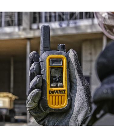 DEWALT DXFRS300 Heavy Duty Walkie Talkies - Waterproof, Shock Resistant, Long Range, Rechargeable Two-Way Radio (2 Pack) - Buy Online on SooperMarket.com