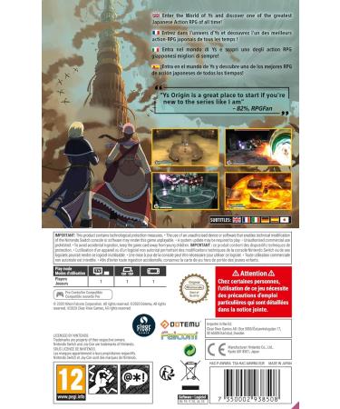 Ys Origin (Switch) (Nintendo Switch) - Buy Online on SooperMarket.com