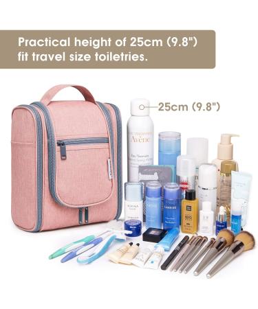 Women's Medium Pink Travel Toiletry Wash Bag Organizer Cosmetic Makeup Holder - Buy Online on SooperMarket.com